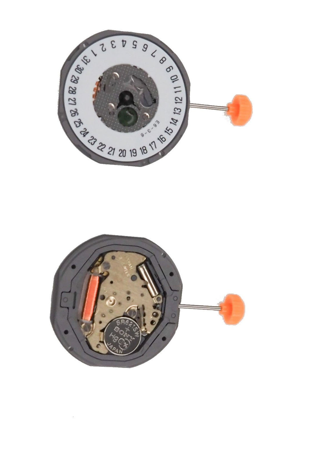 Movement Miyota 1M15, Size 10 1/2''', 2 Hands, Standard Hand Height, Date At 6