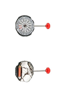 Movement Miyota 2005, Size 6 3/4''' X 8''', 3 Hands, Standard Hand Height, Date At 3 Day At 3