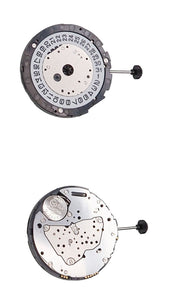 Movement Miyota 6S20, Size 15''', 3 Hands, Standard Hand Height, Date At 4.5 Tilt