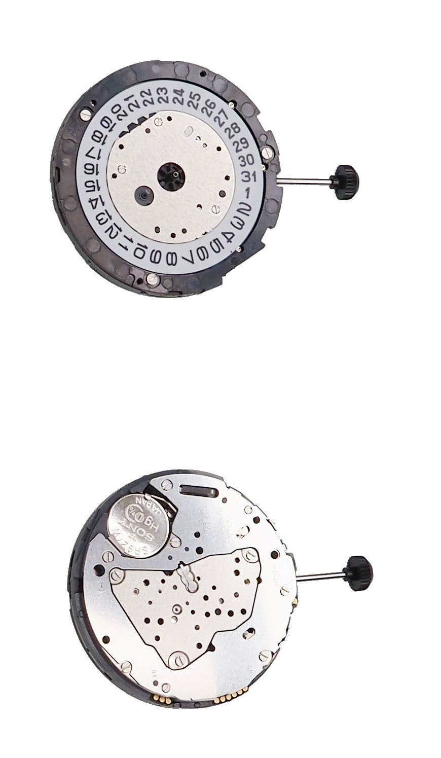 Movement Miyota 6S20, Size 15''', 3 Hands, Standard Hand Height, Date At 4.5 Tilt