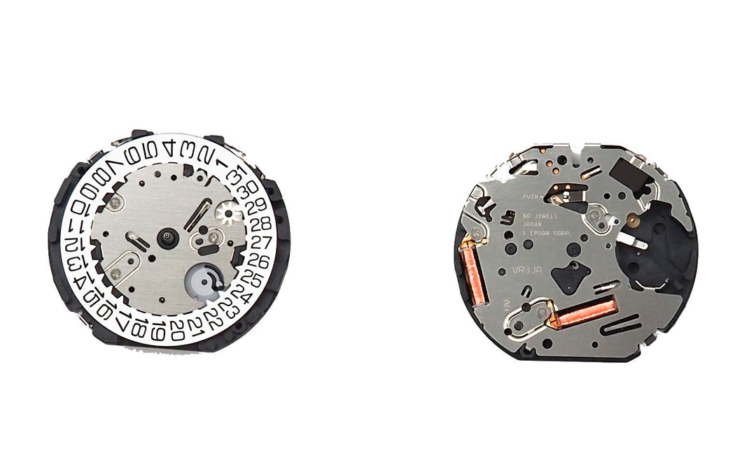 Movement Tmi Vr3Ja, Size 13 1/2''', 3 Hands, 3 Eyes, Standard Hand Height, Type M, Laser Marking 2 In The Movement, Date At 4 Tilt