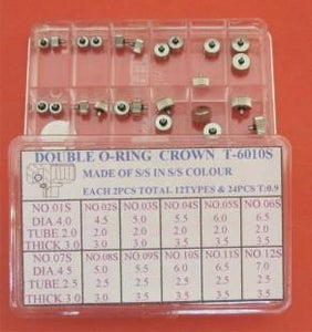 AC-6010S
S/S Double O-Ring Crown Kit T9 In S/S Col-24