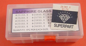 SAPPHIRE 0.8MM FLAT ROUND 25.1-27.0 KIT-20