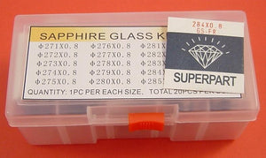 SAPPHIRE 0.8MM FLAT ROUND 27.0-29.0 KIT-20